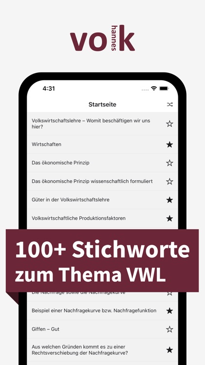 VWL - Stichworte