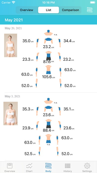 MyWeight Assistant screenshot 4