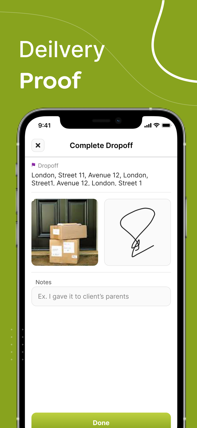 Hello Courier Driver