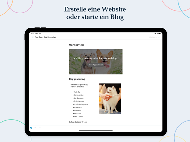 ‎WordPress – Website-Baukasten Screenshot