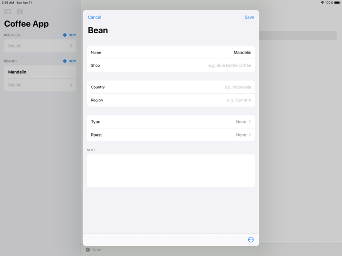 Coffee List CoffeeRecipe App