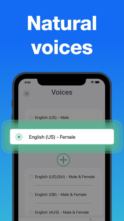 Natural text to speech reader