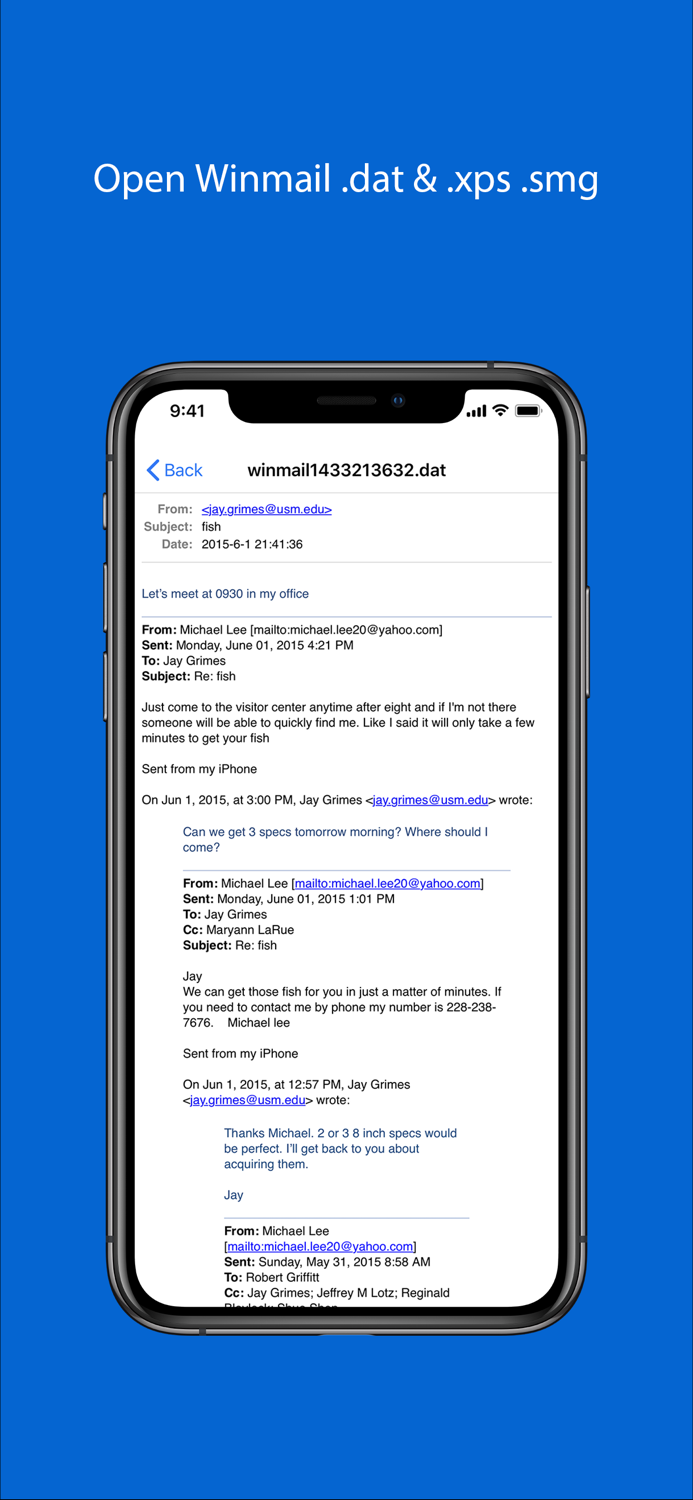 Open Winmail .dat  xps  msg
