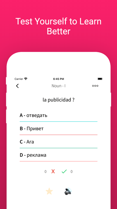 Practice Russian Spanish Words screenshot 4