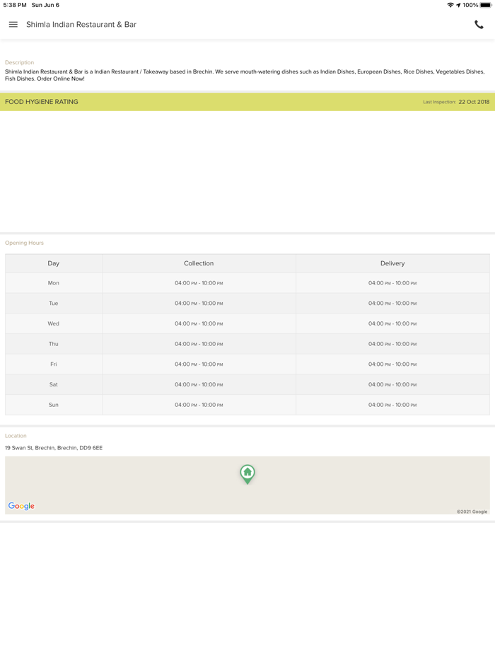 Shimla Indian Restaurant