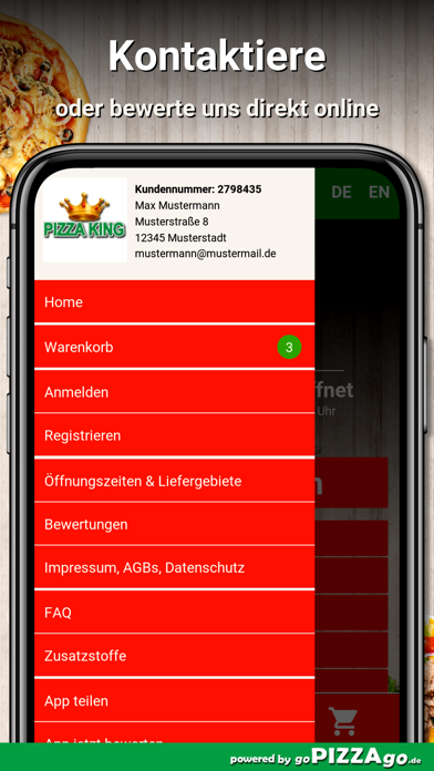 Pizza King Wiesbaden screenshot 3