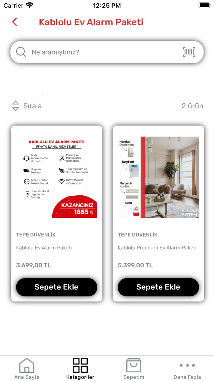 Tepe Güvenlik Mağaza