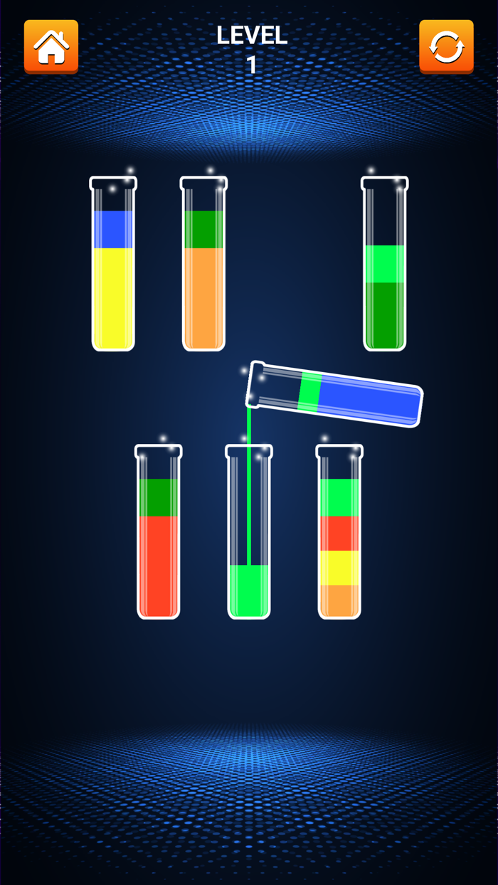 Sort Color Bottle Fill Water