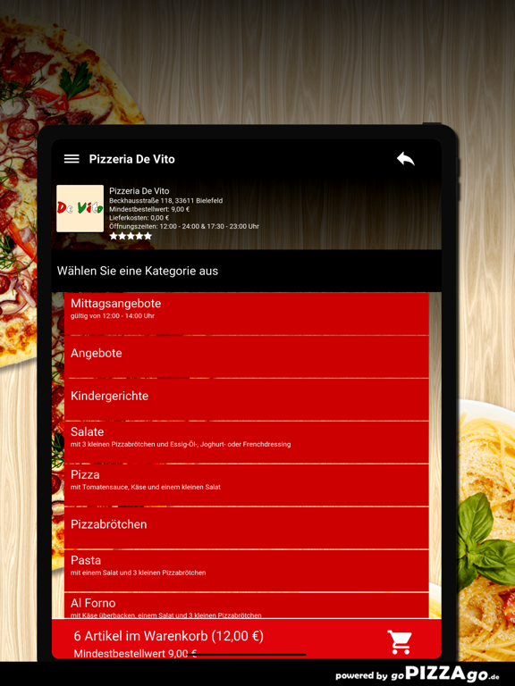 Pizzeria De Vito Bielefeld screenshot 7