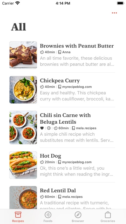 Mela - Recipe Manager