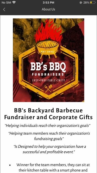 BB's BBQ Fundraisers screenshot 2