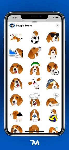 Game screenshot Beagle Bruno Stickers apk