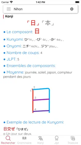 Game screenshot Japonais Français Dictionary hack