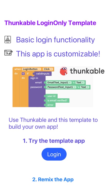 Thunkable LoginOnly