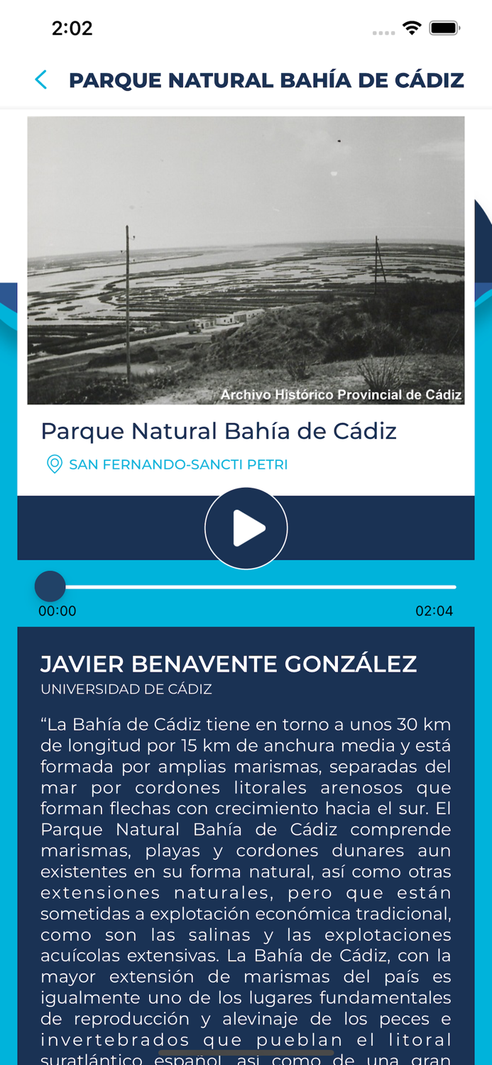 AUDIOGUIAS DEL MAR CADIZ