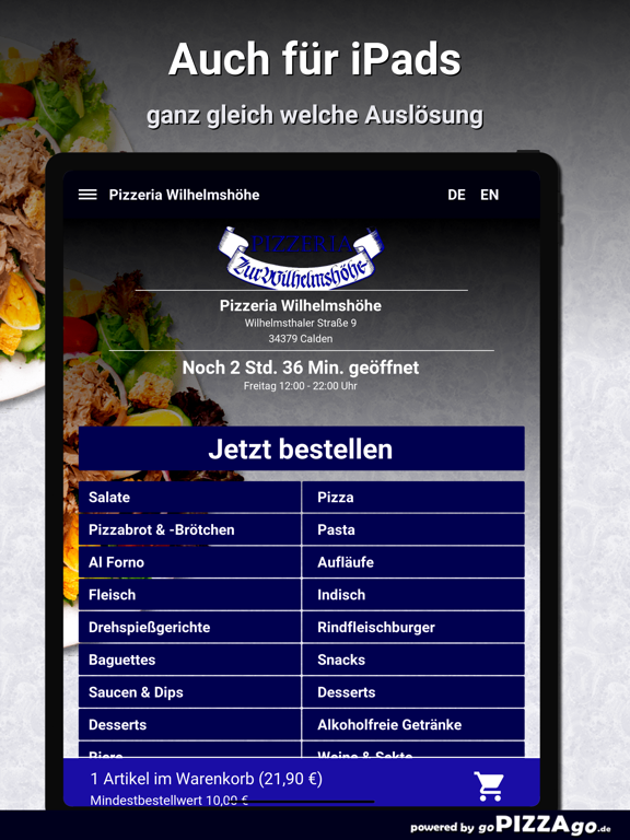 Pizzeria Wilhelmshöhe Calden screenshot 7