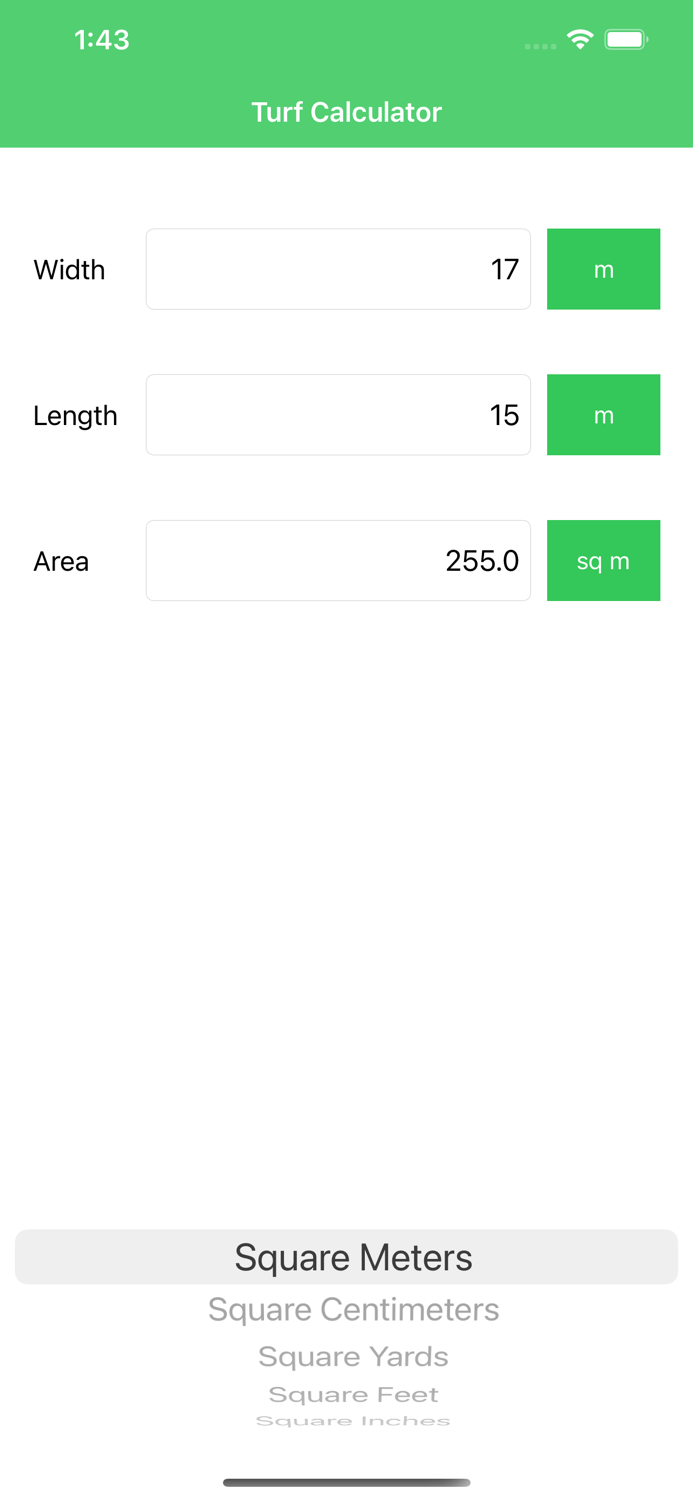 Turf Calculator Pro