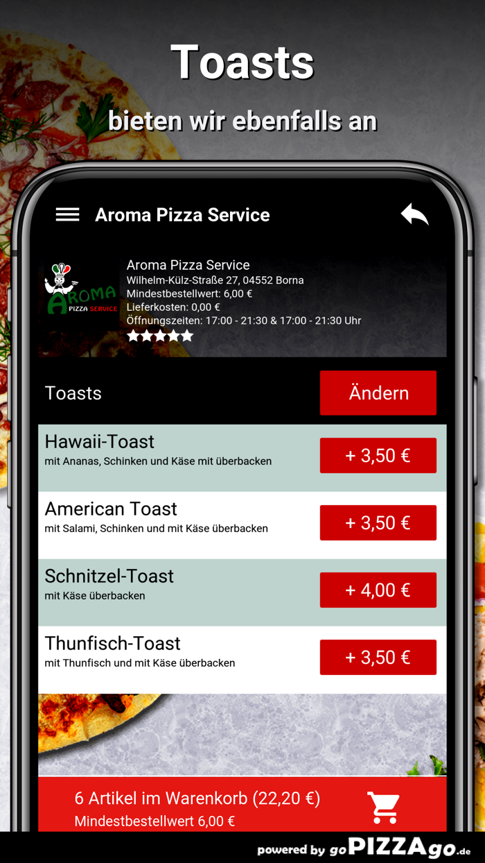 Aroma Pizza Service Borna