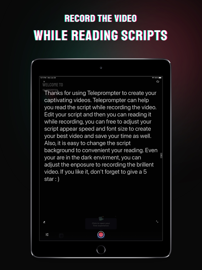 Teleprompter - Video Caption