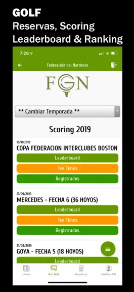 Game screenshot FGNEA Golf Nordeste Argentino hack