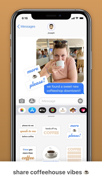 Coffee Stickers! for iMessage