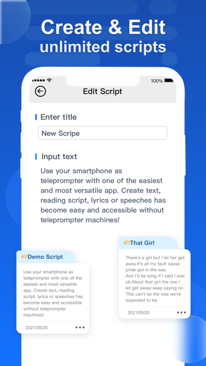 Elegant Teleprompter - Scripts screenshot-3