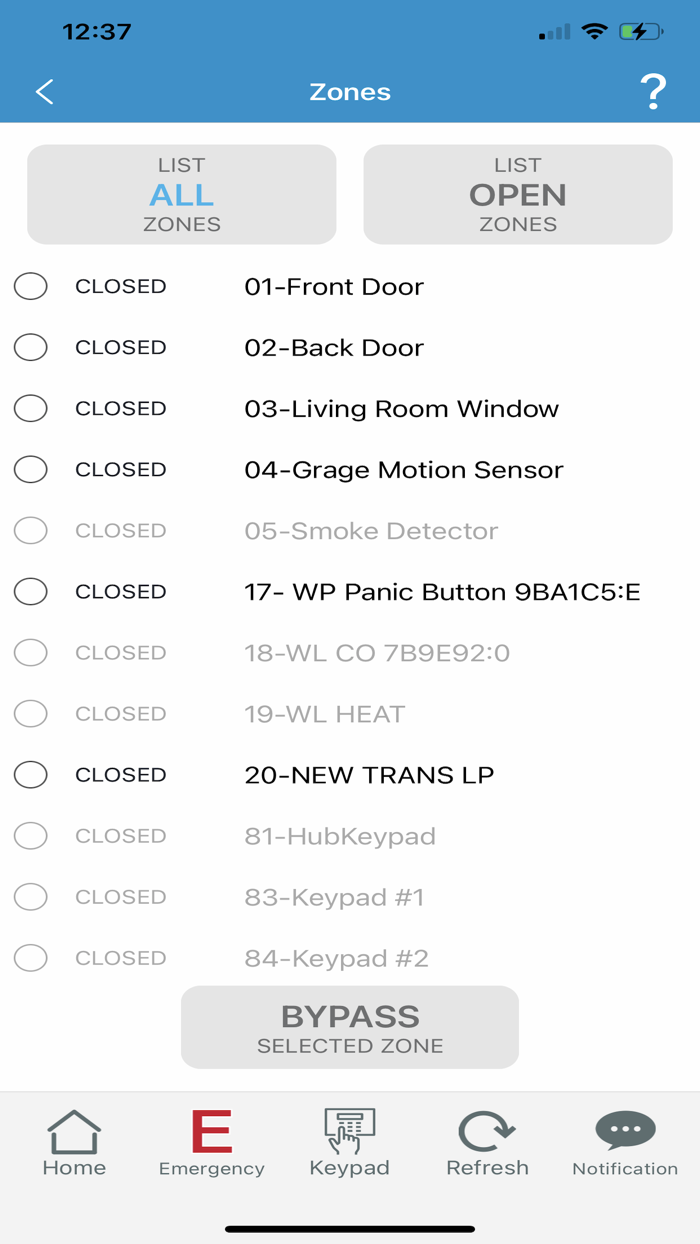 iSecure Alarm Security App