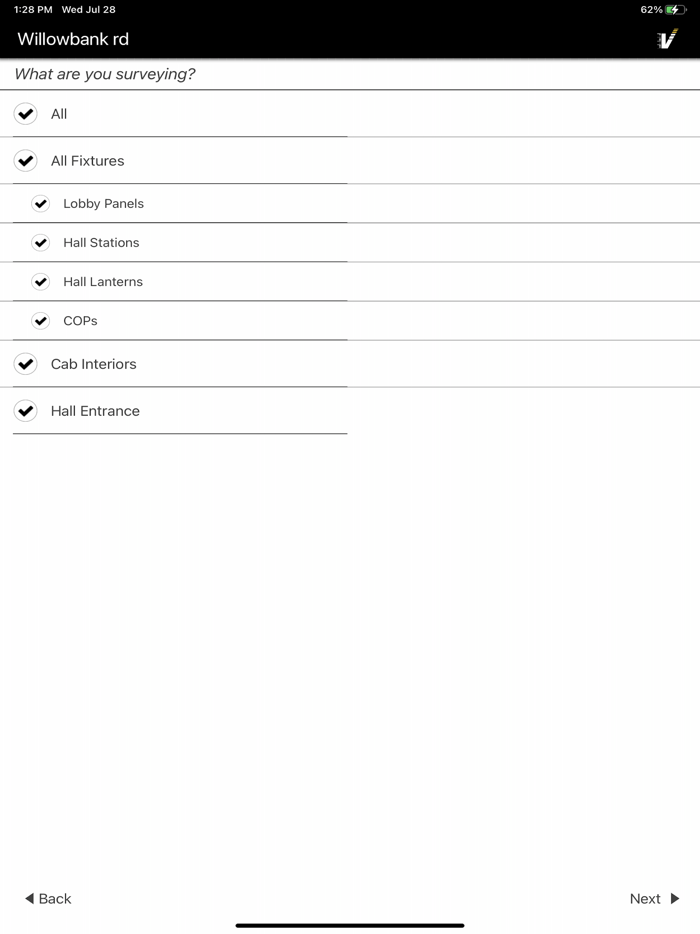 Vantage Fixtures Survey