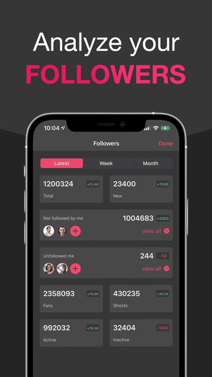 InStat: Followers Analytics