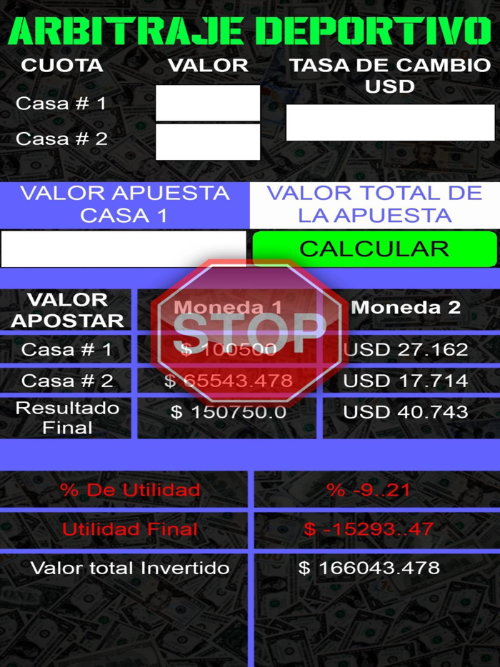 Surebets Calculator