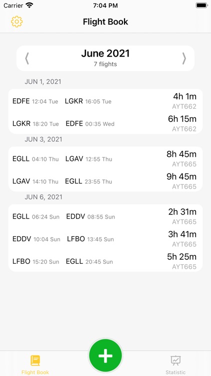 Flight Log Book & Tracking