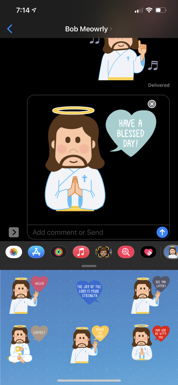 Jesus Stickers Animated