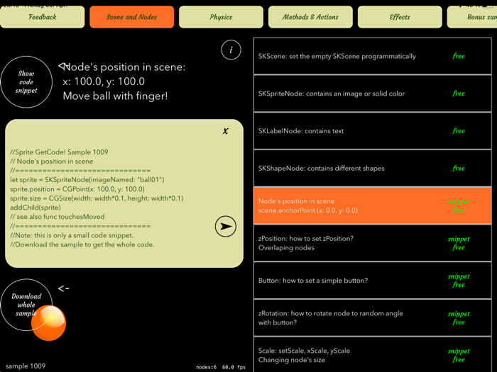 Sprite GetCode Go SpriteKit