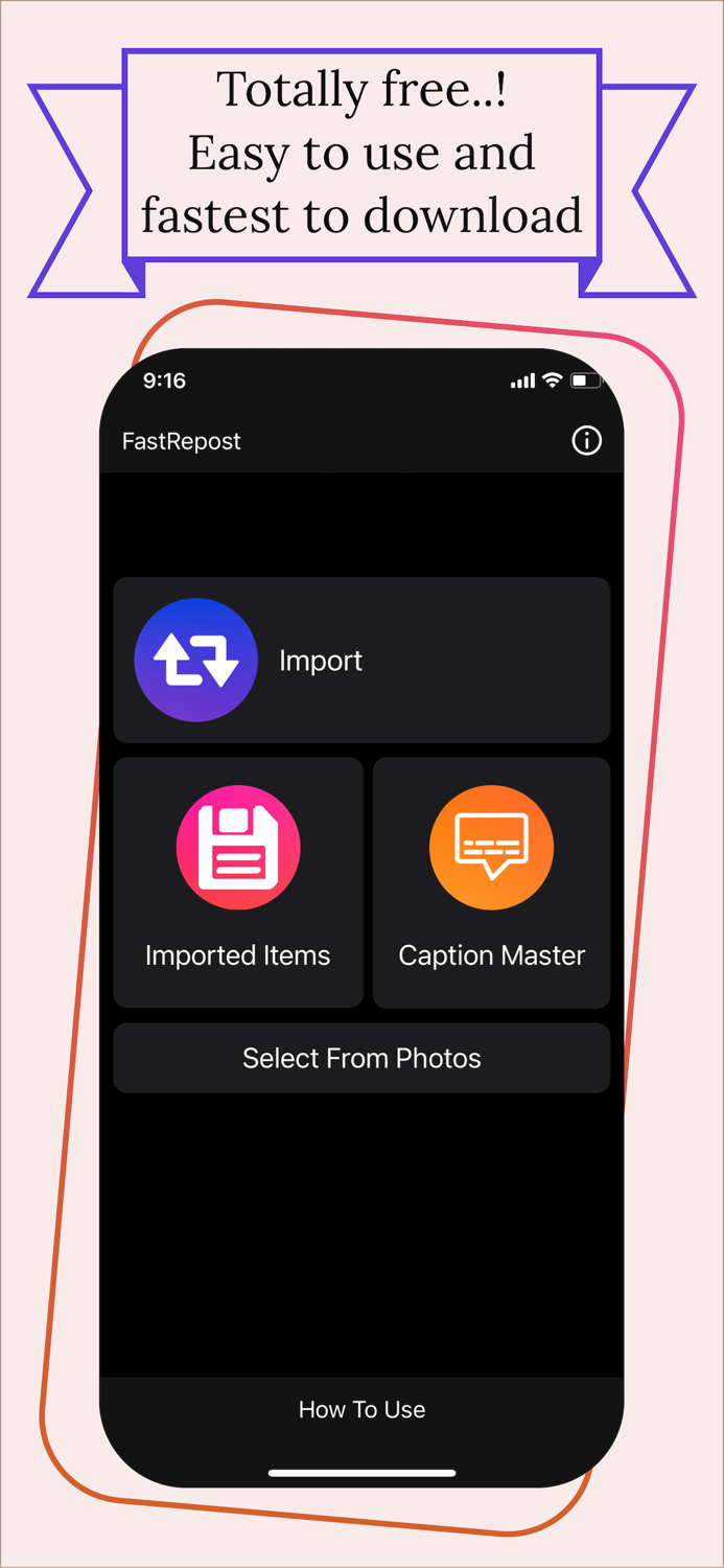 FastRepost - Social Post Saver