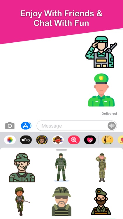 Army Soldiers Emojis screenshot-3