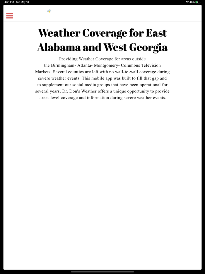 Dr. Dons Weather App