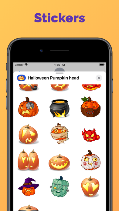 Halloween - Pumpkin emoji pack screenshot 2