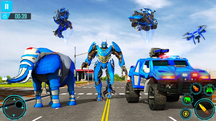Elephant Robot Car Transform