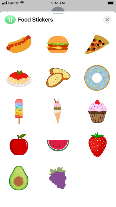 Food Stickers screenshot 1