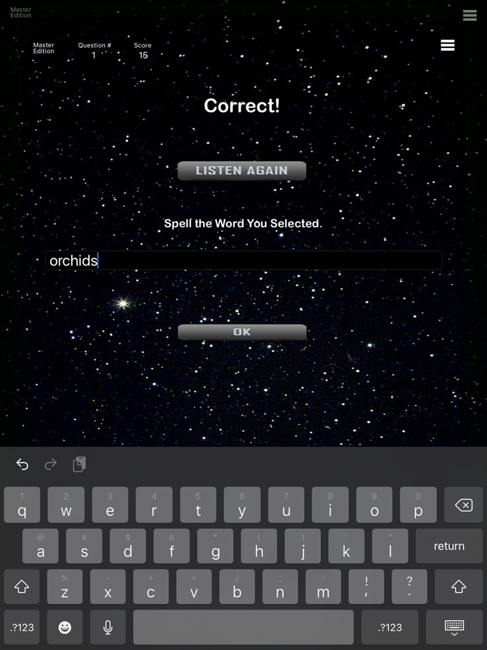 Master - Comet Spelling