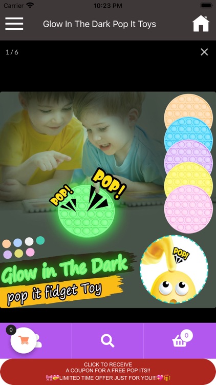 Glow In The Dark pop It Toys screenshot-7