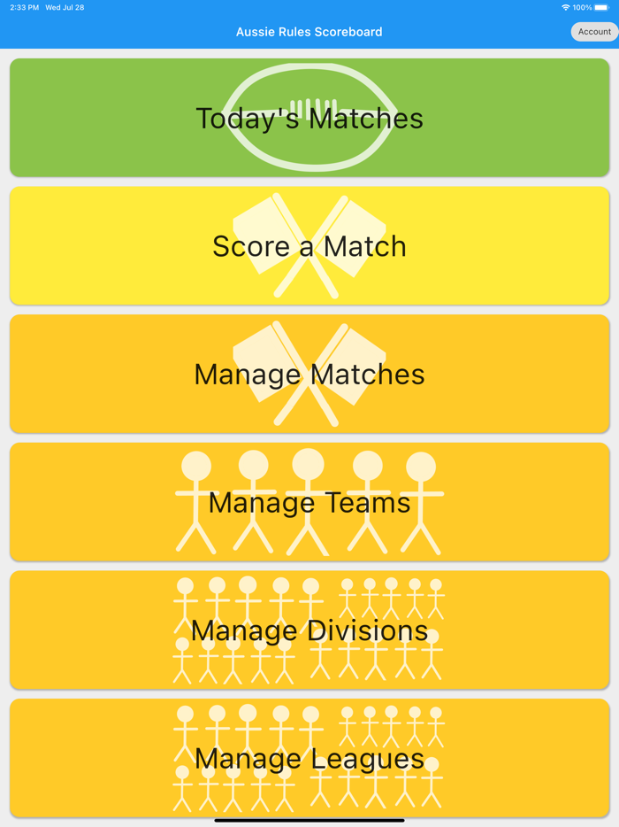Aussie Rules Scoreboard
