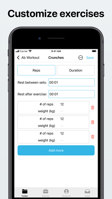 Gym log - Home workout planner screenshot 4