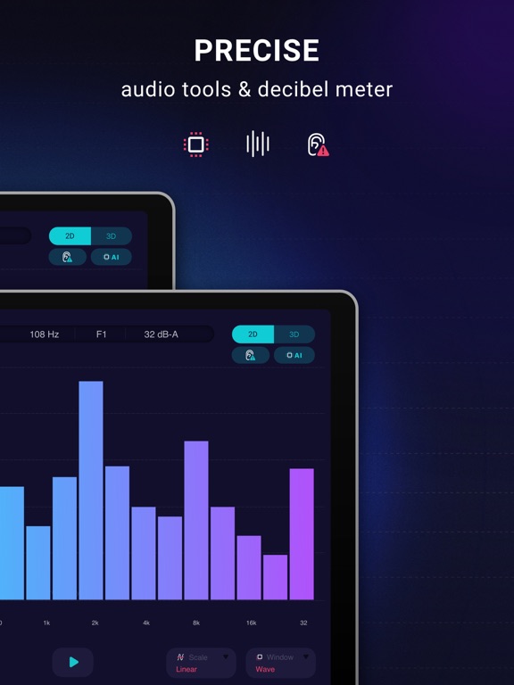 Spectrum Analyzer: Sound Wave screenshot 2