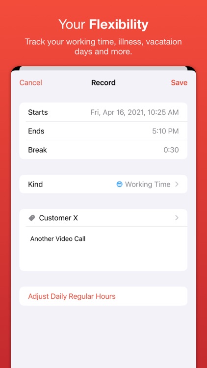 WorkTimes - Hours Tracker