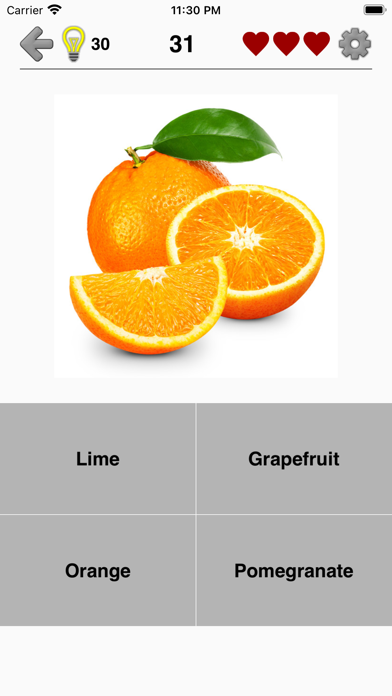 Fruit and Vegetables - Quiz screenshot 4