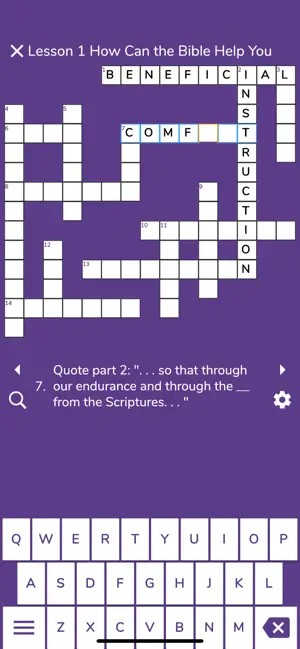 Captura de Pantalla 4 JW Crossword App iphone