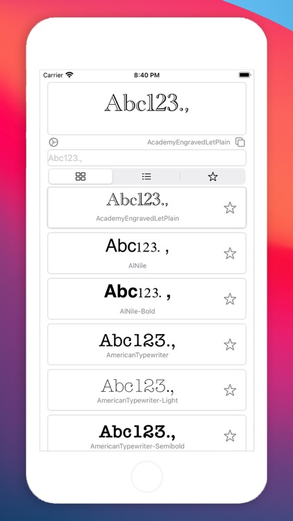 Font Preview - No Ads