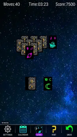 Game screenshot Galactic Tri-Peaks apk