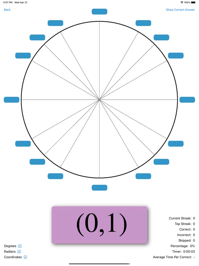 Unit Circle Practice on the App Store